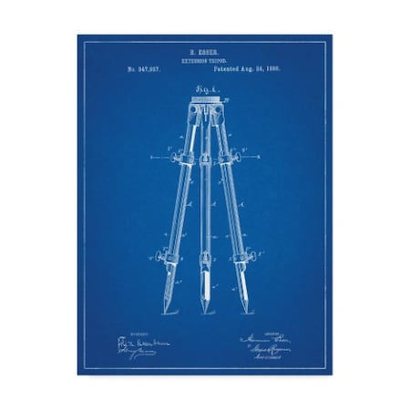 Cole Borders 'Antique Extension Tripod' Canvas Art,14x19